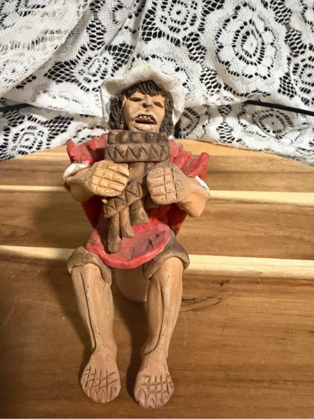 VTG Handcrafted Clay Peruvian Figurine